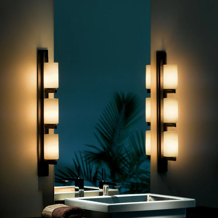 Ondrian Three-Light Vertical Wall Sconce - Frankwebs
