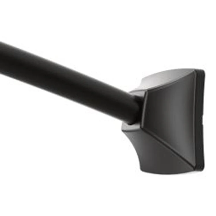 Adjustable-Length Curved Stainless Steel Shower Rod with Concealed Mount Flanges - Frankwebs