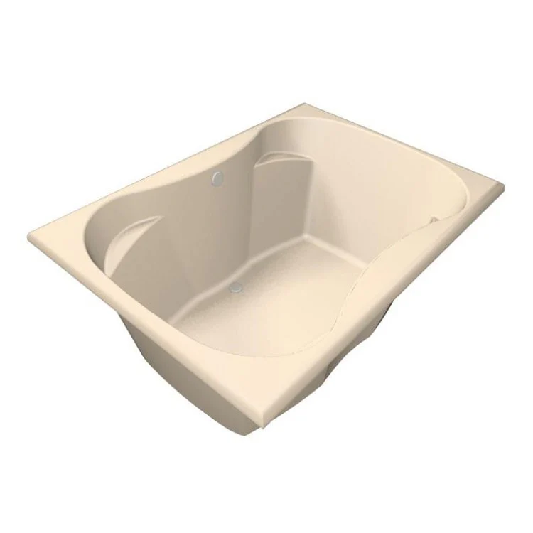 Combination Tub Designer Collection Monterey 72 x 42 x 24 Inch Drop-In Center Drain Bone Rectangle - Frankwebs