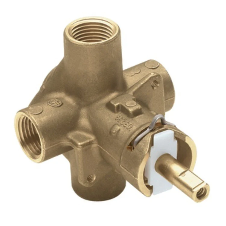 Posi-Temp Four-Port Pressure Balance Rough Valve with 1/2
