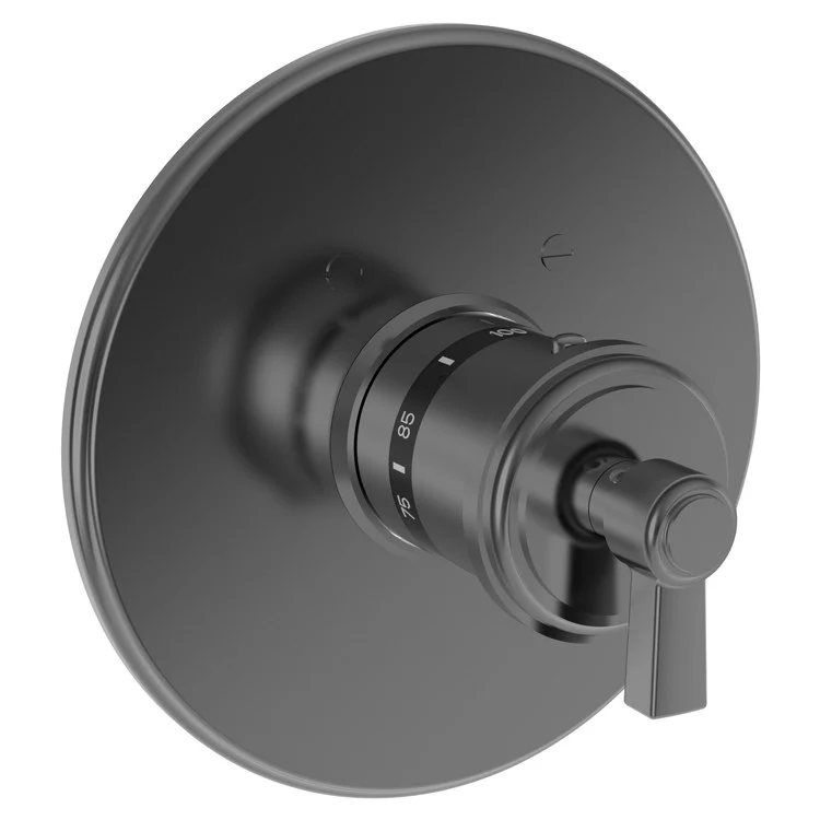 Thermostatic Trim Miro Round Place 1 Lever English Bronze ADA for Rough Valve 1-540 Face Plate and Temperature-Adjust Handle Brass - Frankwebs