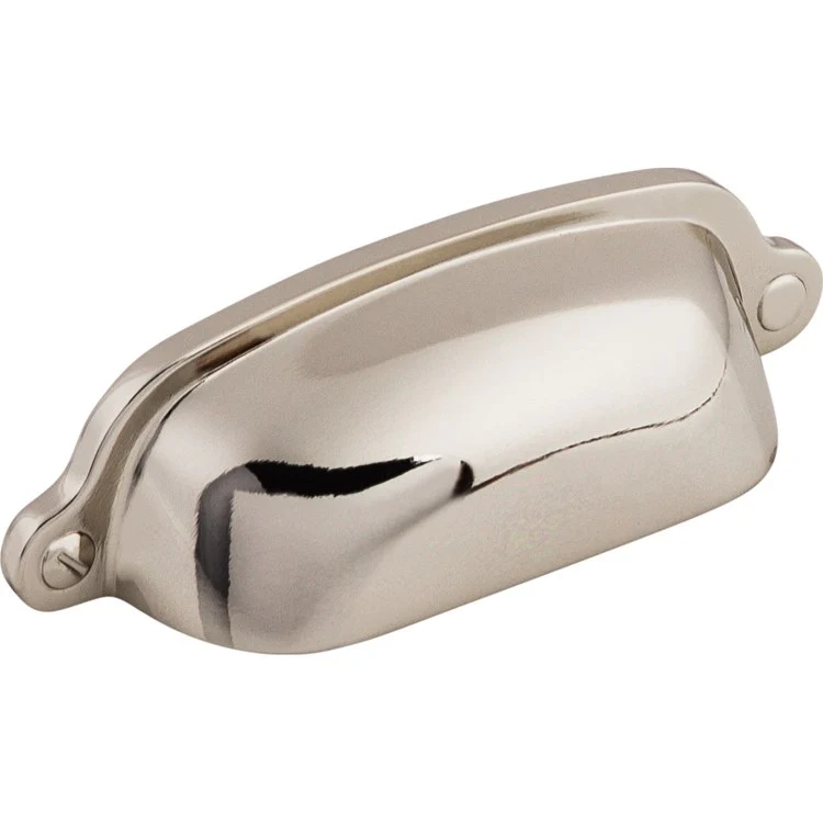 Pull Asbury Charlotte Cup Polished Nickel Zinc Alloy 2-9/16 Inch 3-3/4x1-1/8 Inch - Frankwebs
