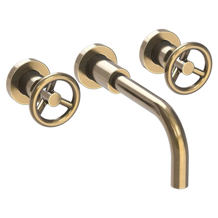 Slater Two Handle Wall-Mount Bathroom Faucet - Polished Gold PVD - Frankwebs