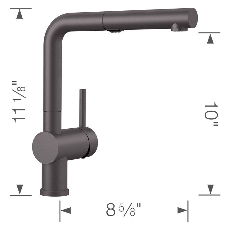 Kitchen Faucet Linus 1 Lever CALGreen Cinder 1.5 Gallons per Minute - Frankwebs