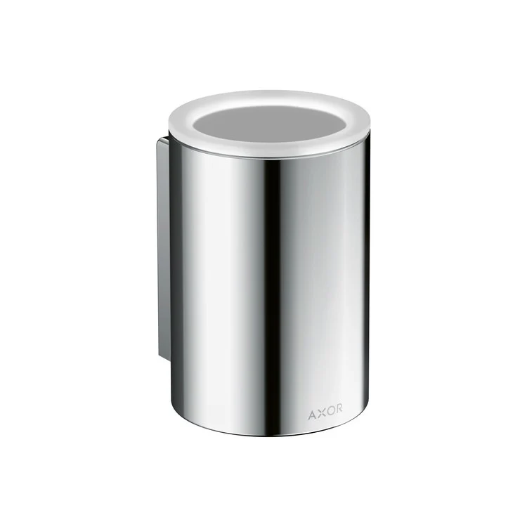 Toothbrush Holder Universal Circular Matte Black Wall Mount Removable Metal/Glass - Frankwebs