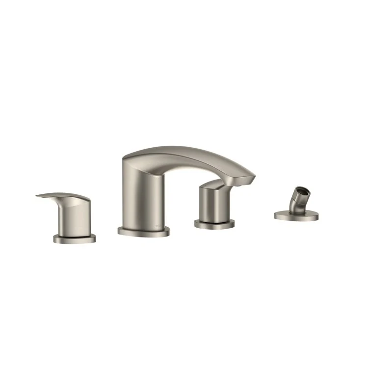 Roman Tub Trim GM Deck Mount with Handshower Outlet 2 Lever Polished Chrome ADA 4 Hole - Frankwebs