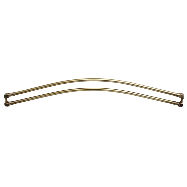 Shower Rod Double Curved Polished Chrome 72 Inch Aluminum - Frankwebs