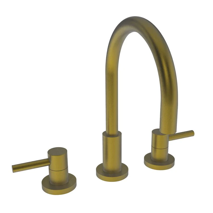 Lavatory Faucet East Linear Widespread 8 to 20 Inch Spread 2 Lever ADA Flat Black 1.2 Gallons per Minute Brass Spout Height 6-1/8 Inch - Frankwebs