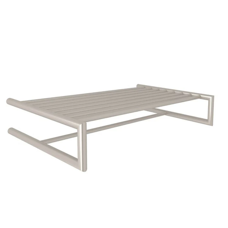 Towel Shelf Lombardia Wall Mount Satin Nickel 24 Inch Brass - Frankwebs