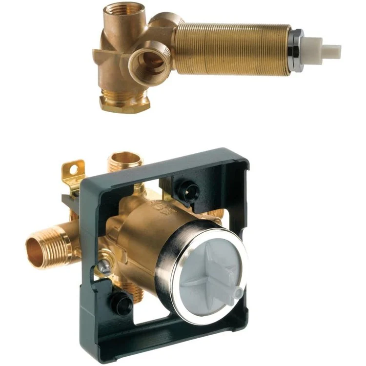 Rough-In Universal with In-Wall Diverter Valve & Stops Brass - Frankwebs