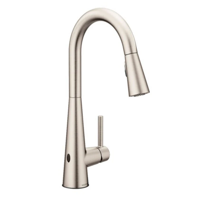 Sleek MotionSense Wave Single Handle High-Arc Pull-Down Kitchen Faucet - Frankwebs