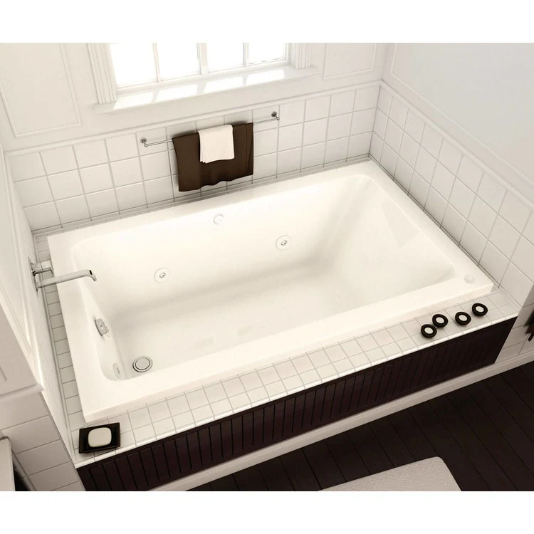 Tub Pose 60 x 30 Inch Drop-In Aeroeffect End White Acrylic - Frankwebs