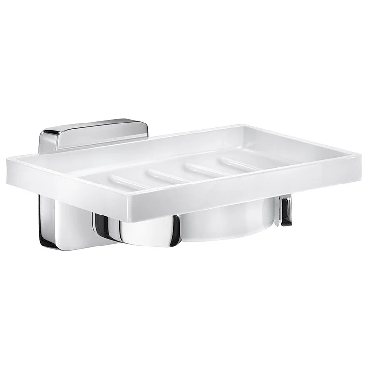 Ice Wall-Mount Porcelain Soap Dish with Holder - Frankwebs