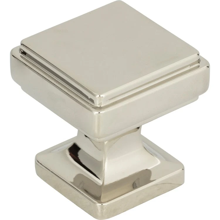 Knob Atlas Kate Polished Nickel Zinc Alloy 1-1/8 Inch - Frankwebs