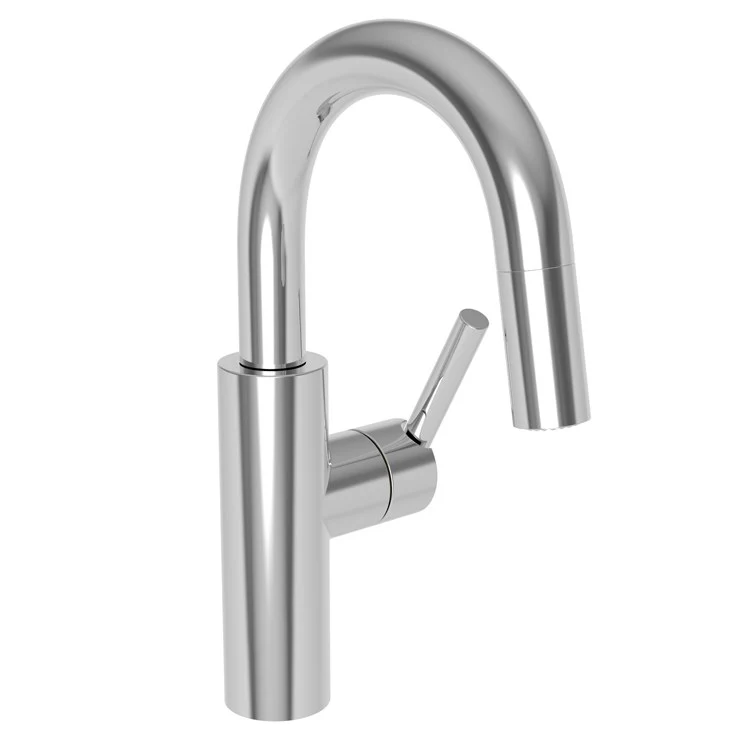 East Linear Single Handle Pull Down Bar/Prep Faucet - Antique Nickel - Frankwebs