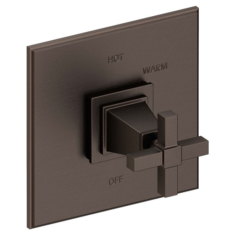 Pressure Balance Valve Trim Malvina Square 1 Cross Polished Chrome ADA Depth 4 Inch - Frankwebs