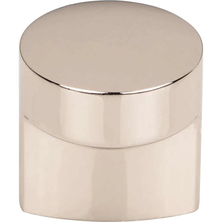 Knob Ellis Hartridge Round Flat Black Zinc Alloy 1-1/4 Inch - Frankwebs