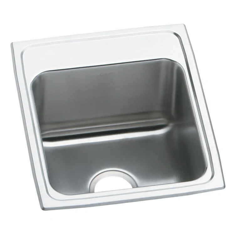 Kitchen Sink Lustertone Classic 17 x 20 Inch Single Bowl Lustrous Satin Drop-In - Frankwebs