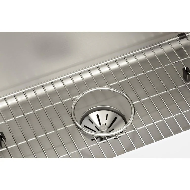 Kitchen Sink Lustertone Iconix 23.5 x 18.25 Inch Single Bowl Kit with Perfect Drain Luminous Satin Undermount - Frankwebs