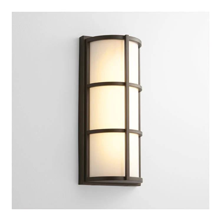 Leda Single-Light LED Outdoor Wall Sconce - Oiled Bronze - Frankwebs
