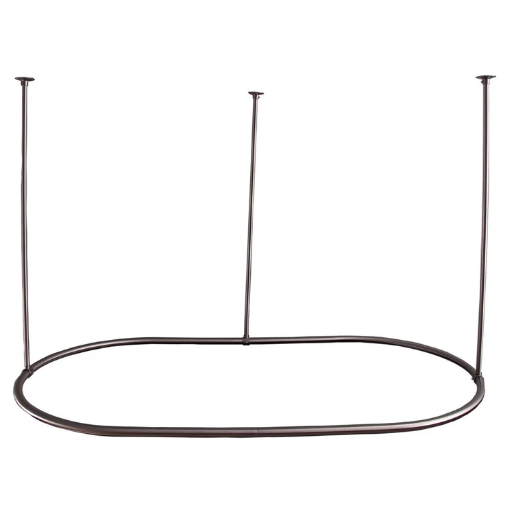 Shower Curtain Ring Oval 54 Inch Oil Rubbed Bronze Brass 36 Inch - Frankwebs
