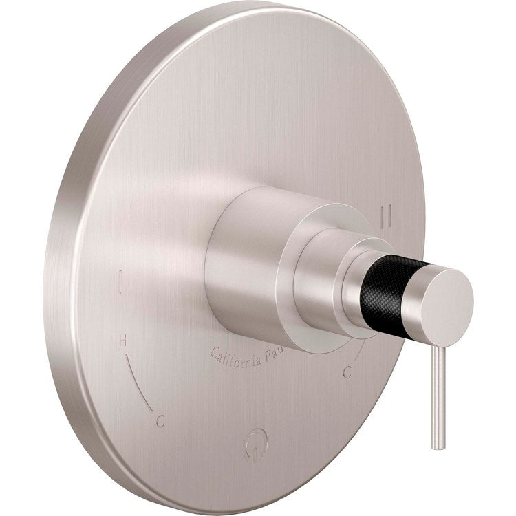 Pressure Balance Valve Trim D Street Dual 1 Carbon Fiber Lever Antique Brass Flat ADA - Frankwebs