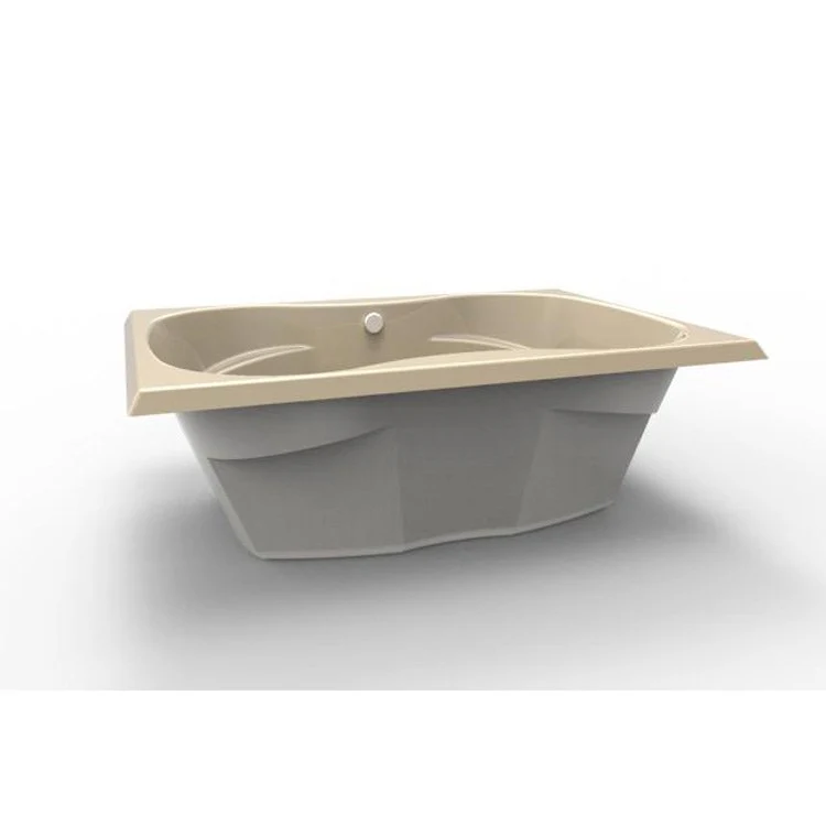 Soaking Tub Studio Collection Studio 60 x 42 Inch Drop-In Tub Only Side Center Biscuit Acrylic - Frankwebs