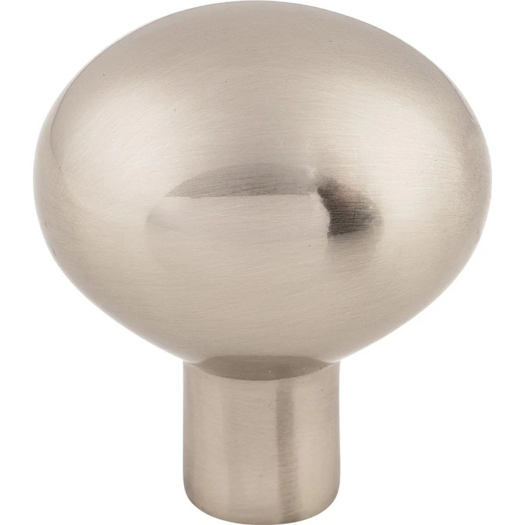 Knob Aspen II Oval Brushed Satin Nickel Bronze 1-4/9 x 1-1/8 x 1-5/8 Inch 1-5/8 Inch - Frankwebs
