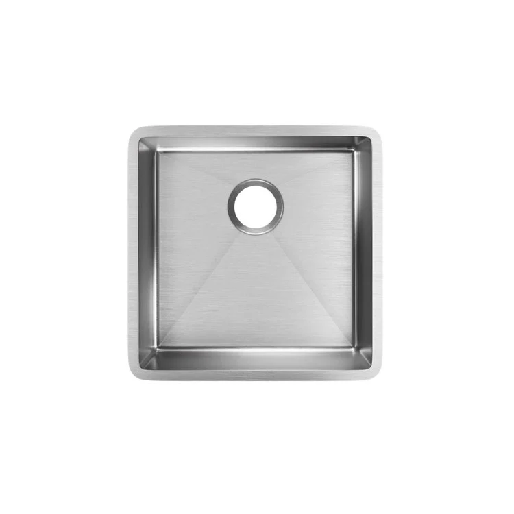 Kitchen Sink Crosstown 18.5 x 18.5 Inch Single Bowl Polished Satin Undermount - Frankwebs
