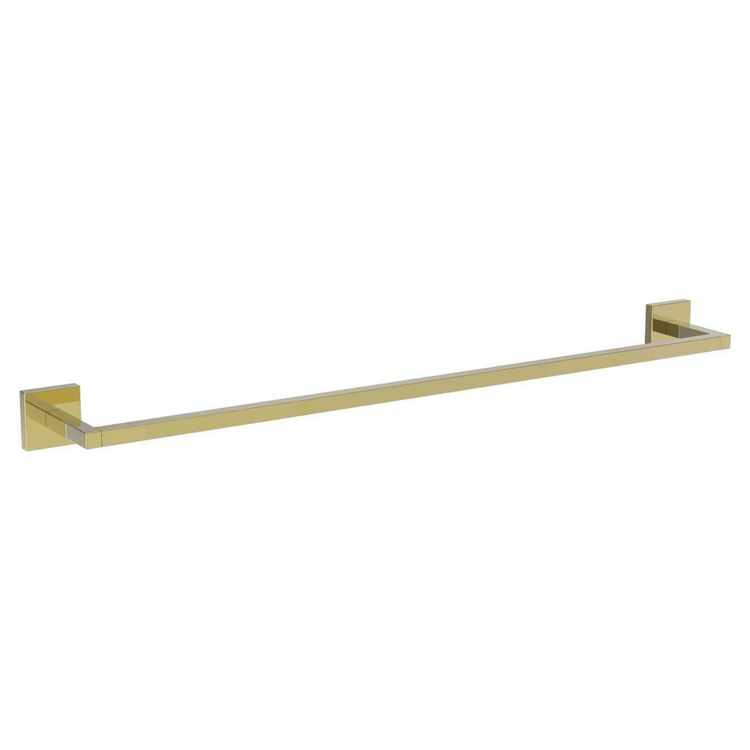 Towel Bar Cube 2 24 Inch Square Plate Flat Black Brass 3-1/4 Inch - Frankwebs