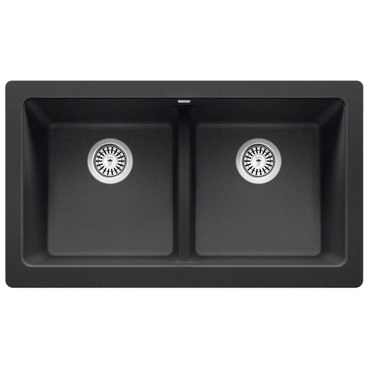 Kitchen Sink Vintera 33 x 19 Inch Double Bowl Anthracite Apron Front Rectangle - Frankwebs