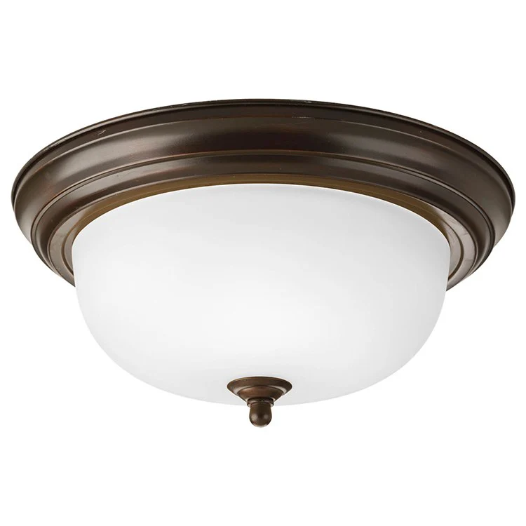 Melon Two-Light Flush Mount Ceiling Light with Etched Glass - Frankwebs