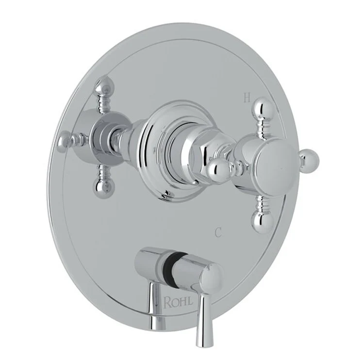 Pressure Balance Valve Trim with Diverter 1 Cross Handle Satin Nickel 5.5 Gallons per Minute - Frankwebs