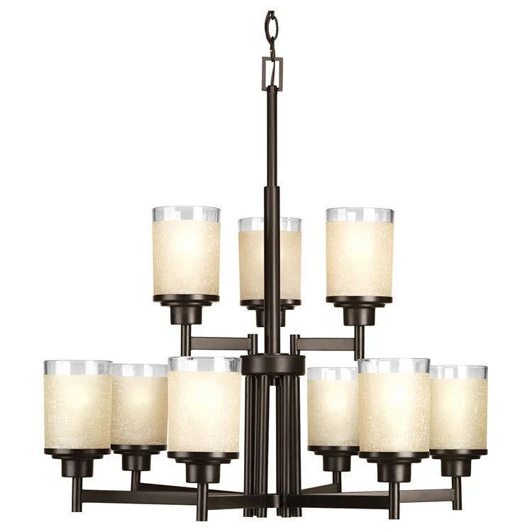 Alexa Nine-Light, Two-Tier Chandelier - Frankwebs