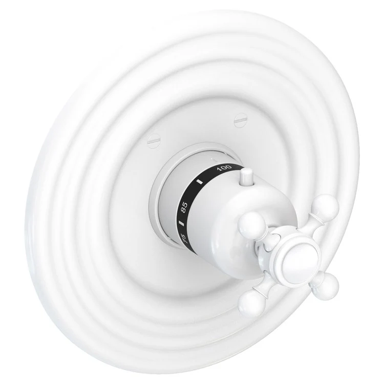 Astor Round Thermostatic Valve Trim with Cross Handle - Frankwebs