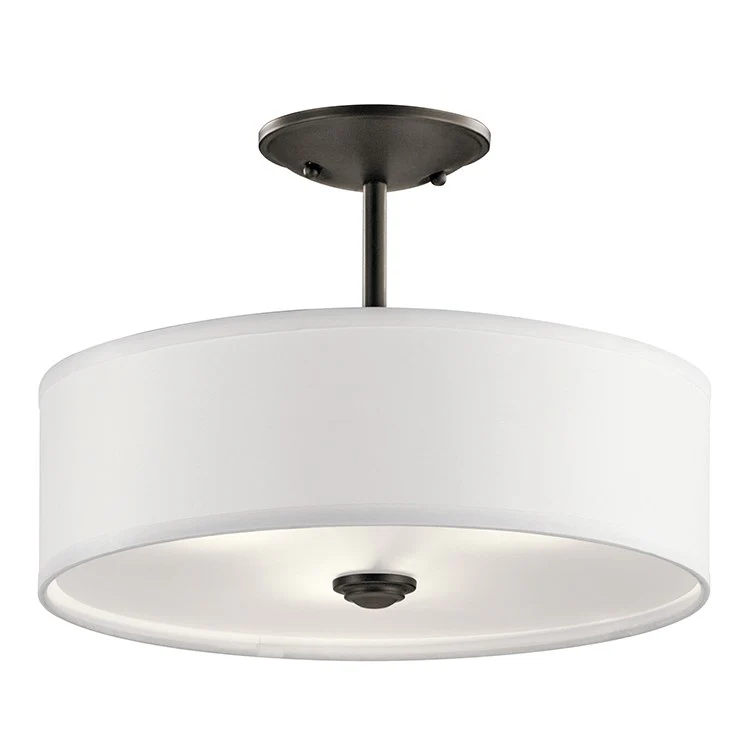Shailene Single-Light Semi-Flush Mount Ceiling Fixture - Frankwebs
