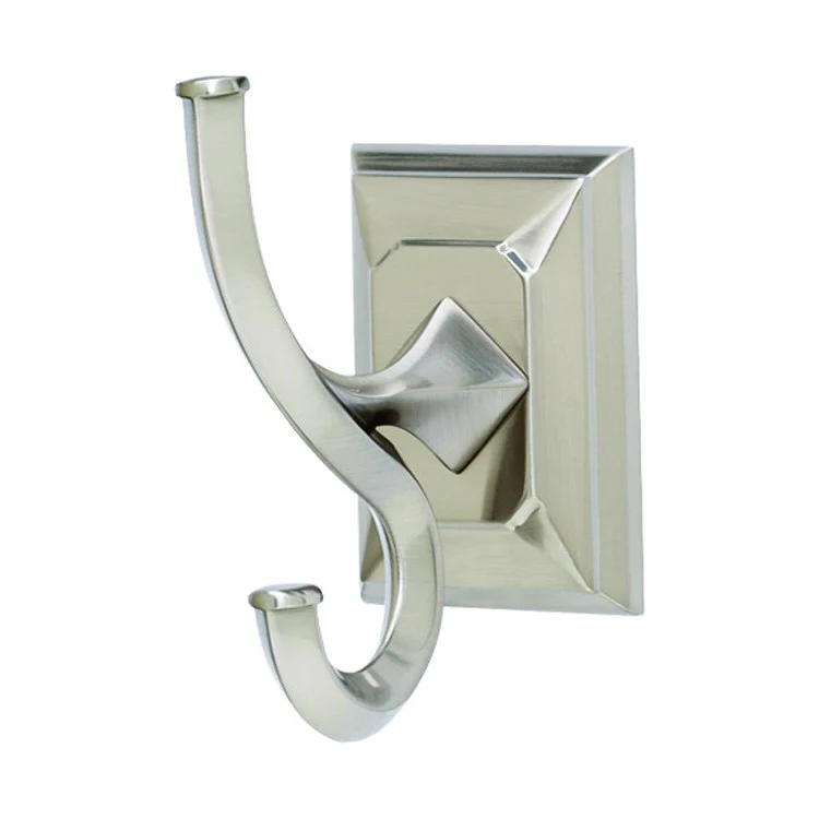 Robe Hook Geometric Bath Universal Satin Nickel 4 Inch 3-1/4 Inch Wall Mount Brass - Frankwebs