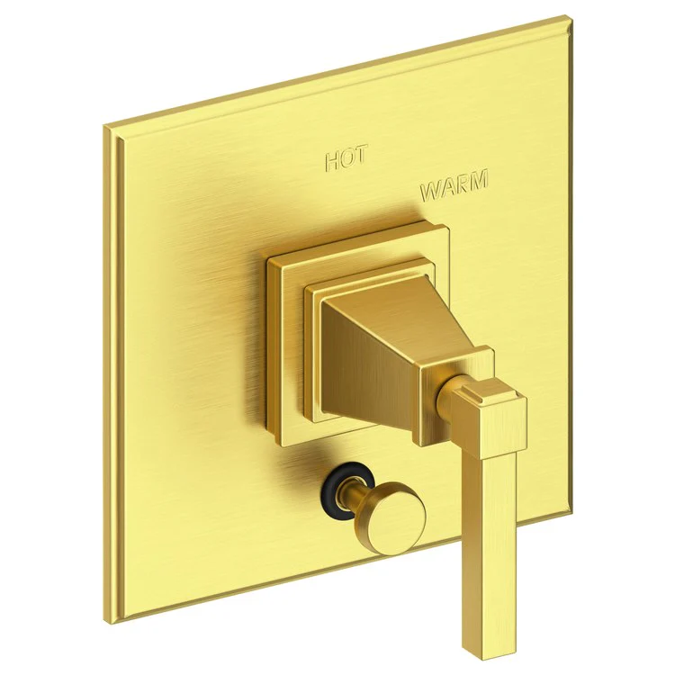 Pressure Balance Valve Trim Malvina Square with Diverter 1 Lever Antique Copper ADA Depth 4 Inch - Frankwebs