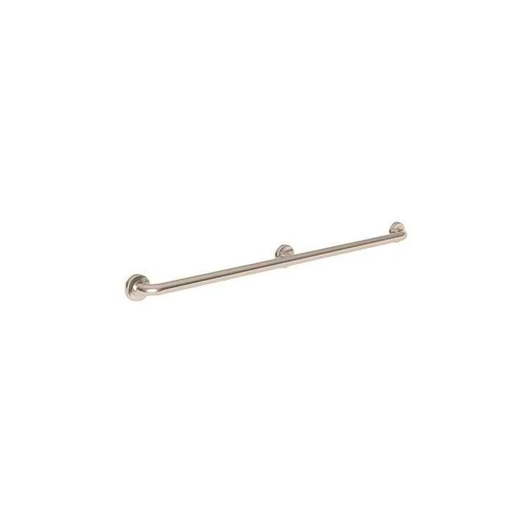 Grab Bar East Linear 42 Inch 3 Post Round Plate Antique Copper ADA Wall Mount Brass - Frankwebs