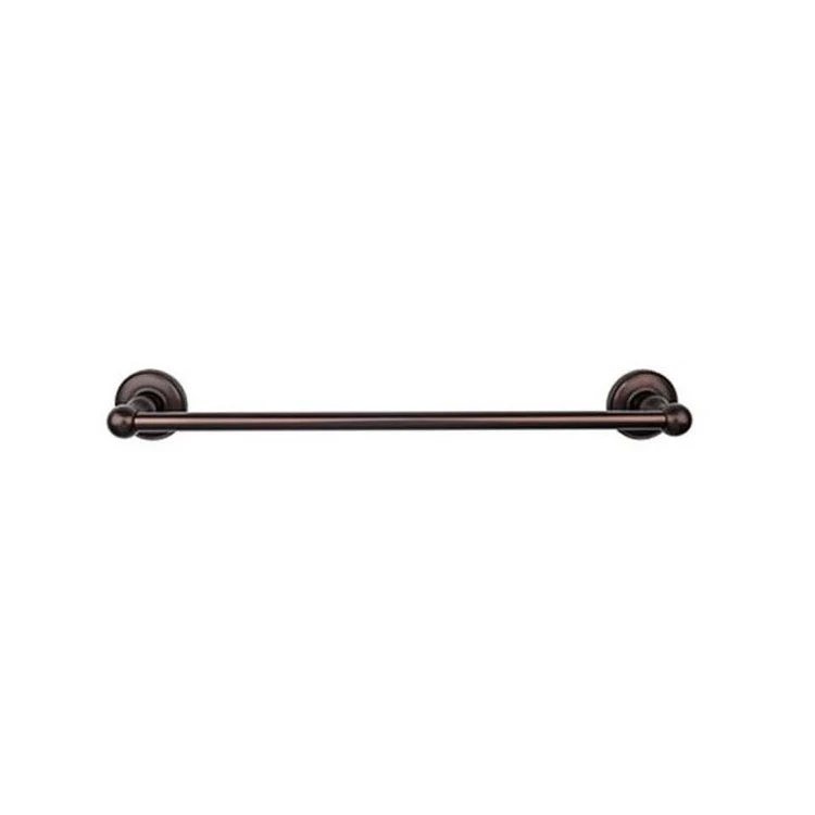Towel Bar Edwardian Bath 18 Inch Single Plain Backplate German Bronze Zinc Alloy 3-3/8 Inch for Bath Hardware - Frankwebs