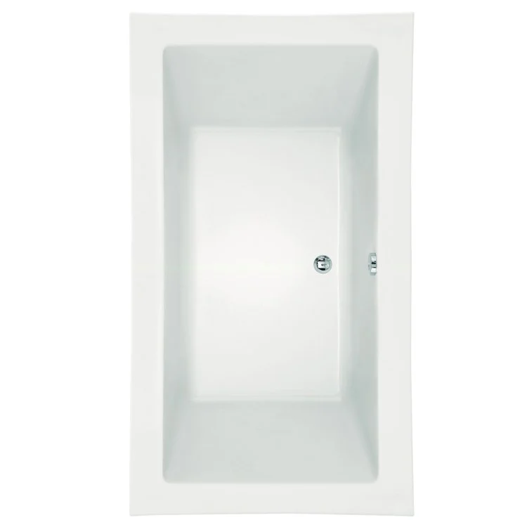 Soaking Tub Designer Collection Kayla 74 x 42 Inch Tub Only Side Center Bone Acrylic - Frankwebs