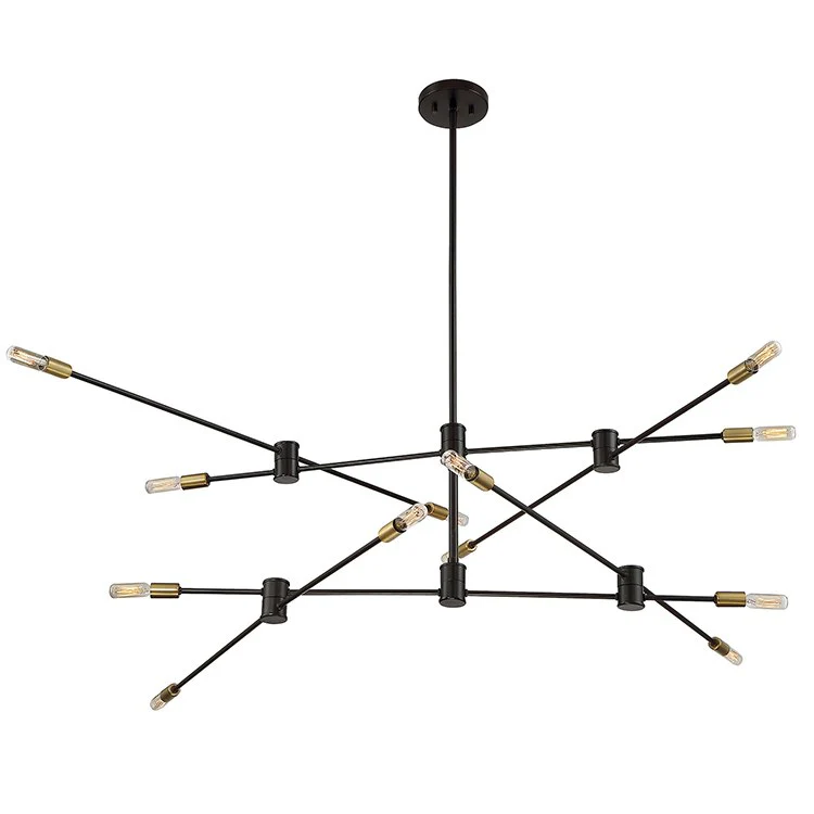 Lyrique Twelve-Light Two-Tier Chandelier - Frankwebs