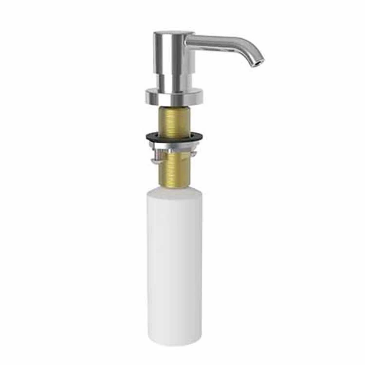 Soap Dispenser East Linear Midnight Chrome Deck Mount Brass Pump - Frankwebs