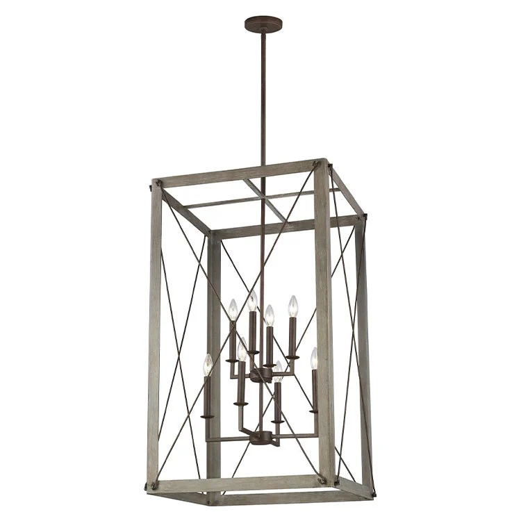Thornwood Large Eight-Light Two-Tier Foyer Pendant - Frankwebs
