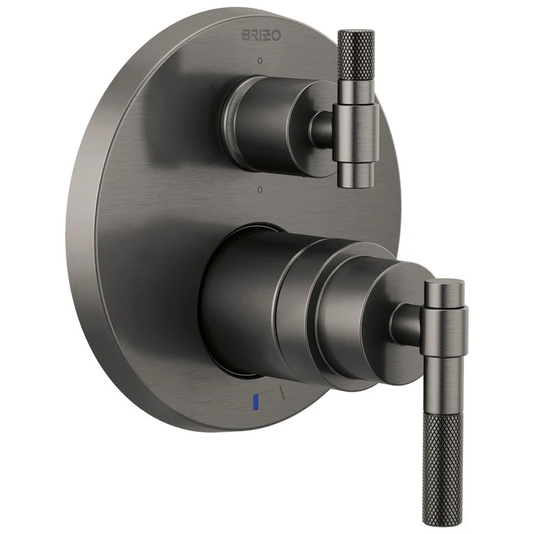 Pressure Balance Valve Trim Litze with Integrated 6 Function Diverter 2 Less Handle Brilliance Luxe Gold ADA - Frankwebs