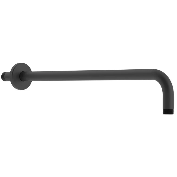 Shower Arm with Flange Polished Chrome 18 Inch Brass Wall Mount - Frankwebs