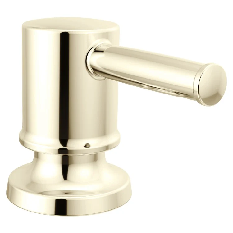 Soap Dispenser Renaldi Lumicoat Polished Nickel Deck Mount Metal Pump 13 Ounce - Frankwebs