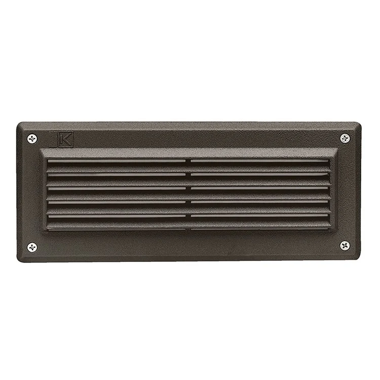 Two-Lamp Outdoor 2700K LED Brick Light with Louvers - Frankwebs