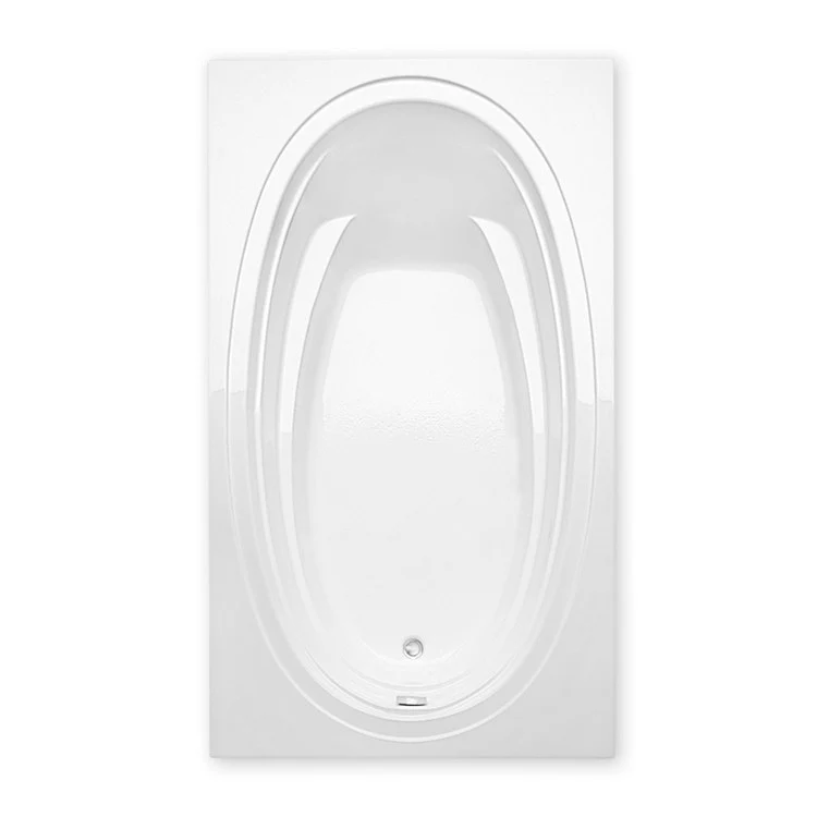 Soaking Tub Left Drain White Rectangle 67 Gallons 72 x 42 x 23-7/8 Inch - Frankwebs