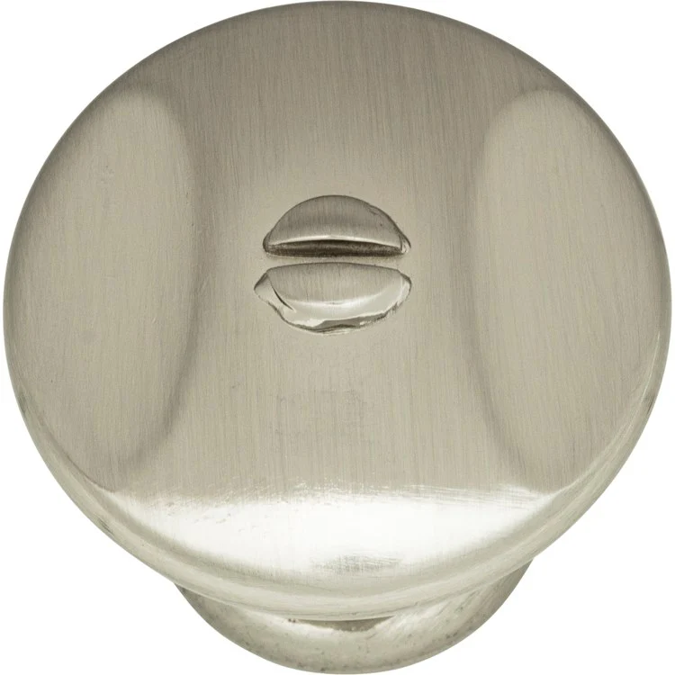 Knob Atlas Ergo Brushed Nickel Zinc Alloy 1-3/8 Inch - Frankwebs